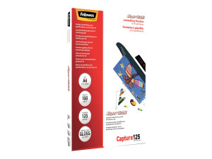 Fellowes Laminating Pouches SuperQuick Capture 125 micron...
