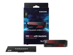 Samsung 990 PRO MZ-V9P1T0CW - SSD - verschlüsselt - 1 TB - intern - M.2 2280 - PCIe 4.0 x4 (NVMe)