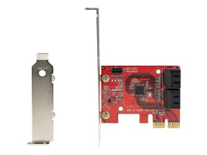 StarTech.com PCIe SATA Controller Karte - 4 Port SATA 3 Erweiterungskarte/Kontroller - 6Gbit/s - Full/Low-Profile Blende - PCI Express Festplatten/SSD kontroller/Adapter (4P6G-PCIE-SATA-CARD)