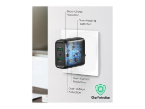 Ugreen Netzteil - 36 Watt - 3 A - QC 3.0 - 2 Ausgabeanschlussstellen (USB)