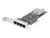 StarTech.com 4-Port 2.5Gbps NBASE-T PCIe Network Card, Intel I225-V Chip, Quad Port Computer Network Card, Multi-Gigabit NIC, PCI Express Server LAN Card, Desktop Ethernet Interface Card, PCI Express 2.0 (PR42GI-NETWORK-CARD)