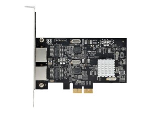 StarTech.com 2-Port 2.5Gbps NBASE-T PCIe Network Card, Intel I225-V, Dual-Port Computer Network Card, Multi-Gigabit NIC, PCI Express Server LAN Card, Desktop Ethernet Interface