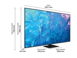 Samsung GQ85Q70CAT - 214 cm (85") Diagonalklasse Q70C Series LCD-TV mit LED-Hintergrundbeleuchtung - QLED - Smart TV - Tizen OS - 4K UHD (2160p)