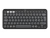 Logitech Pebble Keys 2 K380s - Tastatur - kabellos - Bluetooth LE - QWERTY - Nordisch (Dänisch/Finnisch/Norwegisch/Schwedisch)