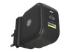 ICY BOX IB-PS106-PD - Netzteil - 38 Watt - 3 A - PD 3.0, QC 3.0 - 2 Ausgabeanschlussstellen (USB, 24 pin USB-C)