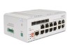 DIGITUS 8 Port Gigabit Ethernet Netzwerk PoE Switch, Industrial, L2 managed, 4 SFP Uplink
