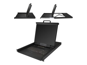 StarTech.com 16 Port Rack KVM Konsole mit 1,8 m Kabeln -...