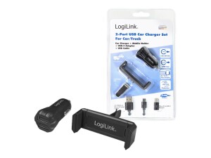 LogiLink Auto-Netzteil - 10 Watt - 2 A - 2...