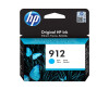 HP 912 - 2.93 ml - cyan - original - ink cartridge