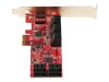 StarTech.com PCIe SATA Controller Karte - 10 Port SATA 3 Erweiterungskarte/Kontroller - 6Gbit/s - Full- und Low-Profile Blende - PCI Express Festplatten kontroller/Adapter (10P6G-PCIE-SATA-CARD)