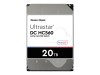 WD Ultrastar DC HC560 - Festplatte - verschlüsselt - 20 TB - intern - 3.5" (8.9 cm)