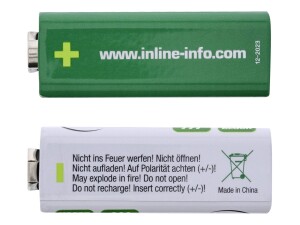 InLine Alkaline High Energy Batterie - 9V Block 6LR61 -...