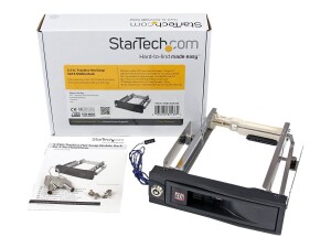 StarTech.com SATA Wechselrahmen 5,25 Zoll trägerlos - Mobiles Festplatten Speicher Rack für 8,9cm (3,5)