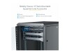 StarTech.com 18HE 19 Zoll Server Rack/Schrank - 4 Pfosten mit Einstellbare Tiefe(15-81cm), abschließbares Knock Down(FlatPack) Netzwerkschrank - Glastür & Rollen - HP ProLiant ThinkServer (RK1836BKF)