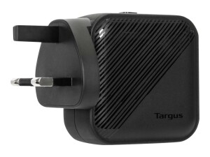 Targus Netzteil - GaN - 65 Watt - PD - 2 Ausgabeanschlussstellen (USB Typ A, 24 pin USB-C)