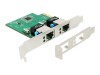 Delock PCI Express Card > 2 x Gigabit LAN - Netzwerkadapter