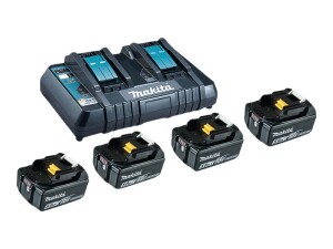 Makita Batterieladeger&auml;t + Batterie 4 x - Li-Ion