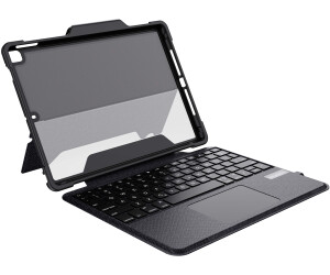 DEQSTER Rugged Touch Keyboard Folio - mit Trackpad - für Apple iPad 10.2" (7/8/9. Gen.) - Bluetooth - QWERTZ Layout, robust, stabil, Tastatur, Schutzhülle