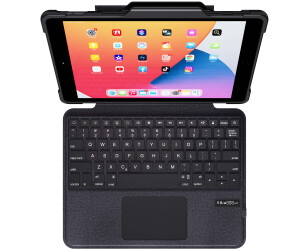 DEQSTER Rugged Touch Keyboard Folio - mit Trackpad - für Apple iPad 10.2" (7/8/9. Gen.) - Bluetooth - QWERTZ Layout, robust, stabil, Tastatur, Schutzhülle