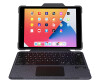 DEQSTER Rugged Touch Keyboard Folio - mit Trackpad - für Apple iPad 10.2" (7/8/9. Gen.) - Bluetooth - QWERTZ Layout, robust, stabil, Tastatur, Schutzhülle