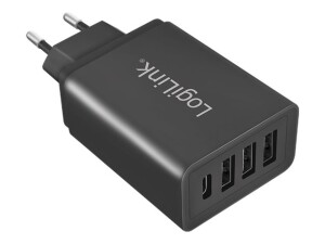 LogiLink Netzteil - 27 Watt - Fast Charge - 4...