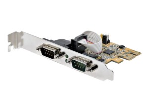 StarTech.com 2-Port PCI Express Serial Card, Dual Port PCIe to RS232 (DB9)