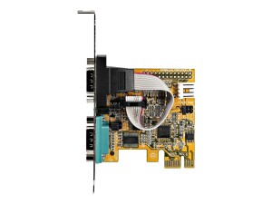 StarTech.com 2-Port PCI Express Serial Card, Dual Port PCIe to RS232 (DB9)