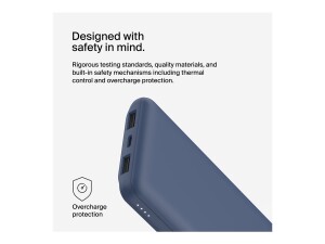 Belkin BoostCharge - Powerbank - 10000 mAh - 18 Watt - 3 Ausgabeanschlussstellen (24 pin USB-C, 2 x USB)