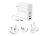 Hyper HyperJuice - Netzteil - GaN-Technologie - 140 Watt - Power Delivery 3.1, QC 3.0 - 3 Ausgabeanschlussstellen (USB, 2 x USB-C)