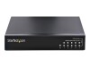 StarTech.com 5 Port Gigabit Switch - Unverwalteter 2.5Gbit/s Switch - Office-/Heimnetzwerk/Lan Switch/Verteiler für Tisch/Wandmontage - Rückwärtskompatibel mit 10/100/1000Mbit/s - Ganzmetall (DS52000)