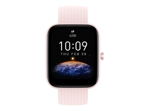 Amazfit Bip 3 Pro - Rosa - intelligente Uhr mit Riemen -...