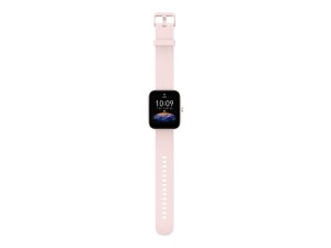 Amazfit Bip 3 Pro - Rosa - intelligente Uhr mit Riemen - Silikon - rosa - Handgelenkgröße: 153-218 mm - Anzeige 4.3 cm (1.69")