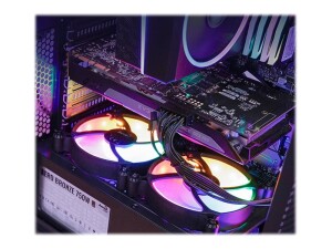 AEROCOOL ADVANCED TECHNOLOGIES AeroCool Hive FRGB - Mid tower - ATX - Seitenteil mit Fenster (gehärtetes Glas)