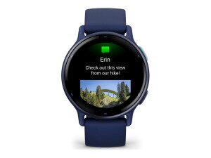 Garmin vívoactive 5 - Marineblau - intelligente Uhr mit Band - Silikon - Handgelenkgröße: 125-190 mm - Anzeige 3.04 cm (1.2")