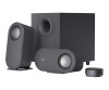 Logitech Z407 - loudspeaker system - for PC - 2.1 channel - wireless - Bluetooth - USB - 40 watts (total)