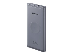 Samsung Wireless Battery Pack EB-U3300 - Induktives Ladepad / Powerbank - 10000 mAh - 25 Watt - 3 A - QC 2.0, FC - 2 Ausgabeanschlussstellen (24 pin USB-C)