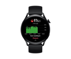Huawei Watch 3 - Active Edition - 46 mm - intelligente Uhr mit Riemen - Flouroelastomer - schwarz - Anzeige 3.6 cm (1.43")