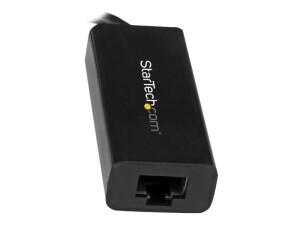 StarTech.com USB C to Gigabit Ethernet Adapter - Black - USB 3.1 to RJ45 LAN Network Adapter - USB Type C to Ethernet (US1GC30B)
