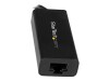 StarTech.com USB C to Gigabit Ethernet Adapter - Black - USB 3.1 to RJ45 LAN Network Adapter - USB Type C to Ethernet (US1GC30B)