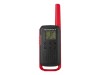 Motorola Solutions Motorola Talkabout T62 - Tragbar - Zwei-Wege Funkgerät - PMR - 446 MHz - 16 Kanäle - Schwarz, Rot (Packung mit 2)