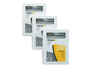 Fellowes Laminating Pouches Enhance 80 micron - 80 Mikron...