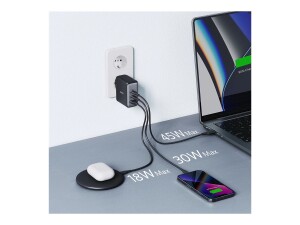 Anker Innovations Anker 736 (Nano II) - Netzteil - 100 Watt - 2.1 A - IQ 3.0 - 3 Ausgabeanschlussstellen (USB, 2 x USB-C)