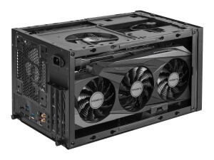 SilverStone SUGO SG15B - Cube - Mini-DTX - keine Spannungsversorgung (ATX / PS/2)