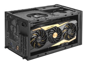 SilverStone SUGO SG15B - Cube - Mini-DTX - keine Spannungsversorgung (ATX / PS/2)