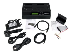 StarTech.com 4 Bay Festplatten Kopierstation USB 3.0 / eSATA auf SATA - HDD 1:3 Duplikator - Standalone Festplattenkloner - Festplattenduplikator - 4 Schächte (SATA-300)