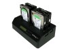 StarTech.com 4 Bay Festplatten Kopierstation USB 3.0 / eSATA auf SATA - HDD 1:3 Duplikator - Standalone Festplattenkloner - Festplattenduplikator - 4 Schächte (SATA-300)