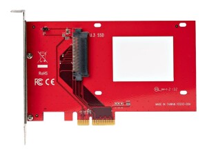 StarTech.com U.3 to PCIe Adapter Card, PCIe 4.0 x4...