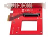 StarTech.com U.3 to PCIe Adapter Card, PCIe 4.0 x4 Adapter For 2.5" U.3 NVMe SSDs, SFF-TA-1001 PCI Express Add-in Card for Desktops/Servers, TAA Compliant - OS Independent (PEX4SFF8639U3)