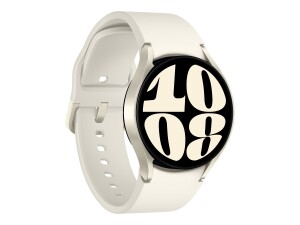 Samsung Galaxy Watch6 - 40 mm - intelligente Uhr mit Sportband - Cream - Bandgröße: S/M - Anzeige 3.33 cm (1.3")