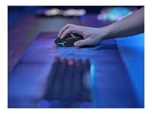 Corsair NIGHTSABRE WIRELESS RGB - Maus - rechts- und linkshändig - optisch - 11 Tasten - kabellos - Bluetooth, 2.4 GHz - kabelloser Empfänger (USB)